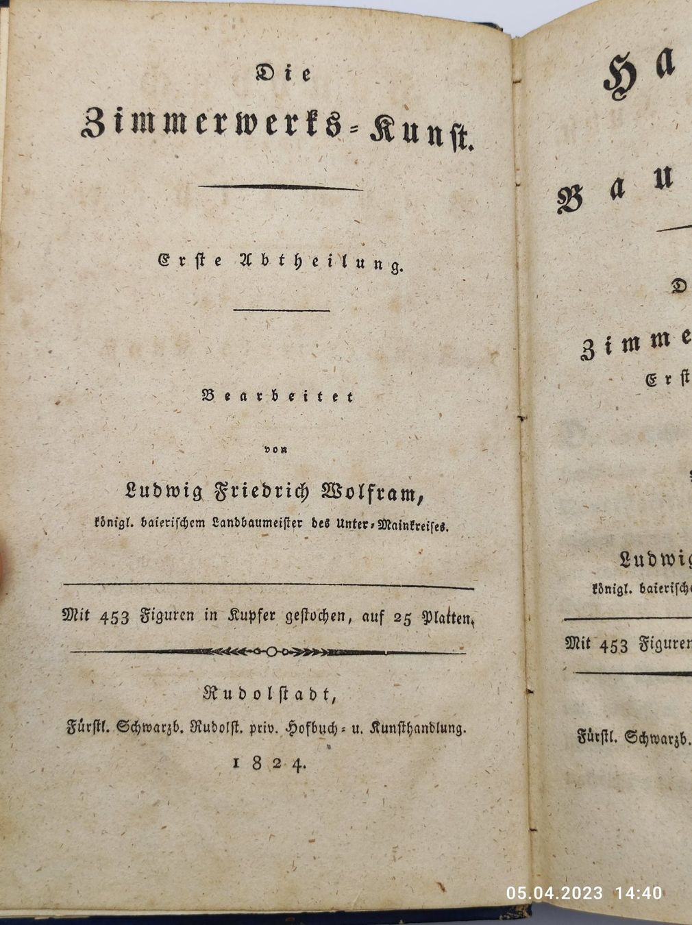 Libri: BAUKUNDE - ZIMMERWERKS-KUNST – Usato da Goldach venduto da Gaip 8