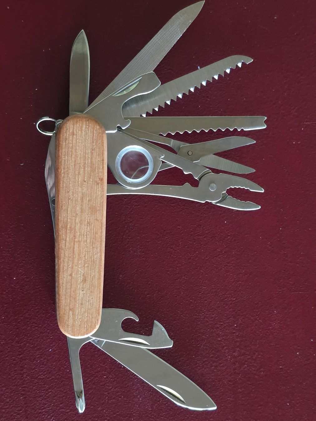 Coltelli tascabile: Fischermann Multitool Messer 34 Funktion Wood Neu – Nuovo (secondo la descrizione) da Nyon venduto da freetoys08 1