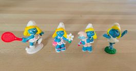 4 x Original Peyo Schlumpfinen, Schleich/Bully - Set 4