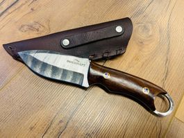 Damast Messer feststehend HANDMADE 21cm ODERMATT No. 10 NEU
