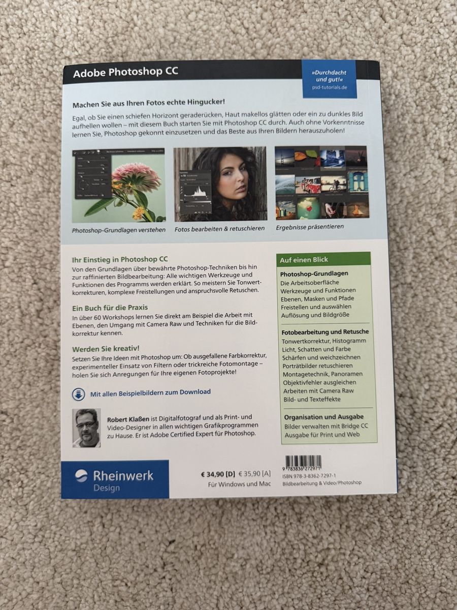 Libri: Adobe Photoshop CC Buch – Nuovo (secondo la descrizione) da Niederuzwil venduto da Lisascloset 1