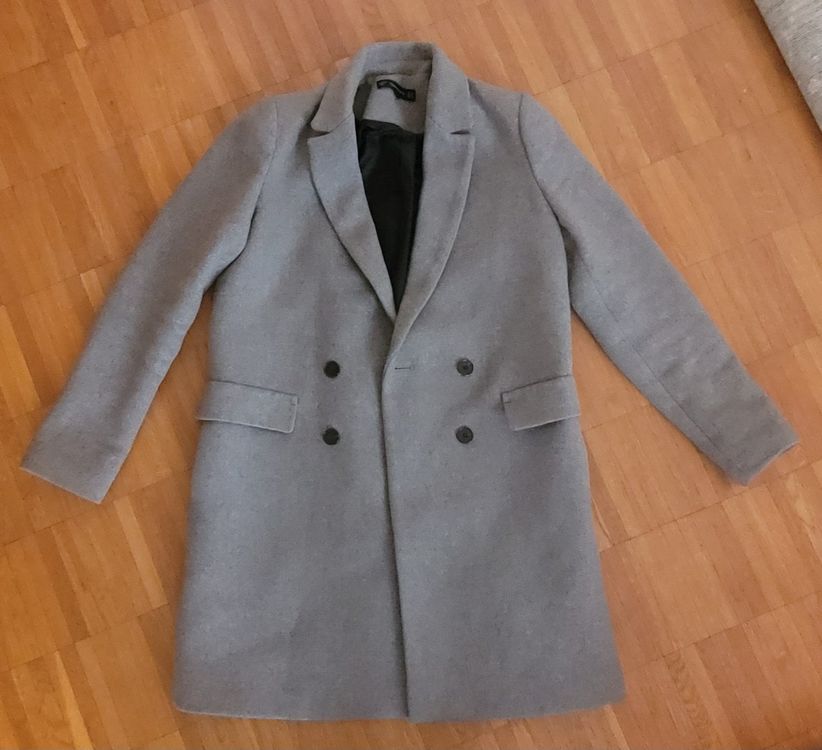 Manteau gris Zara femme M Acheter sur Ricardo