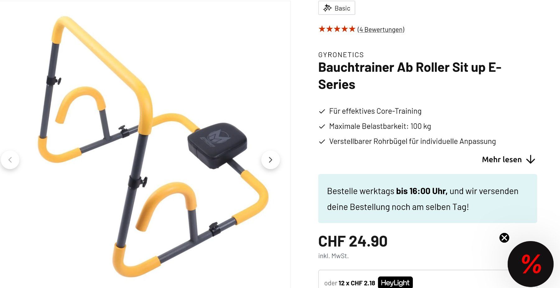 Hometrainer: Ab-Roller für Bauchmuskeltraining – Gebraucht aus Emmetten von frank.beetz 1