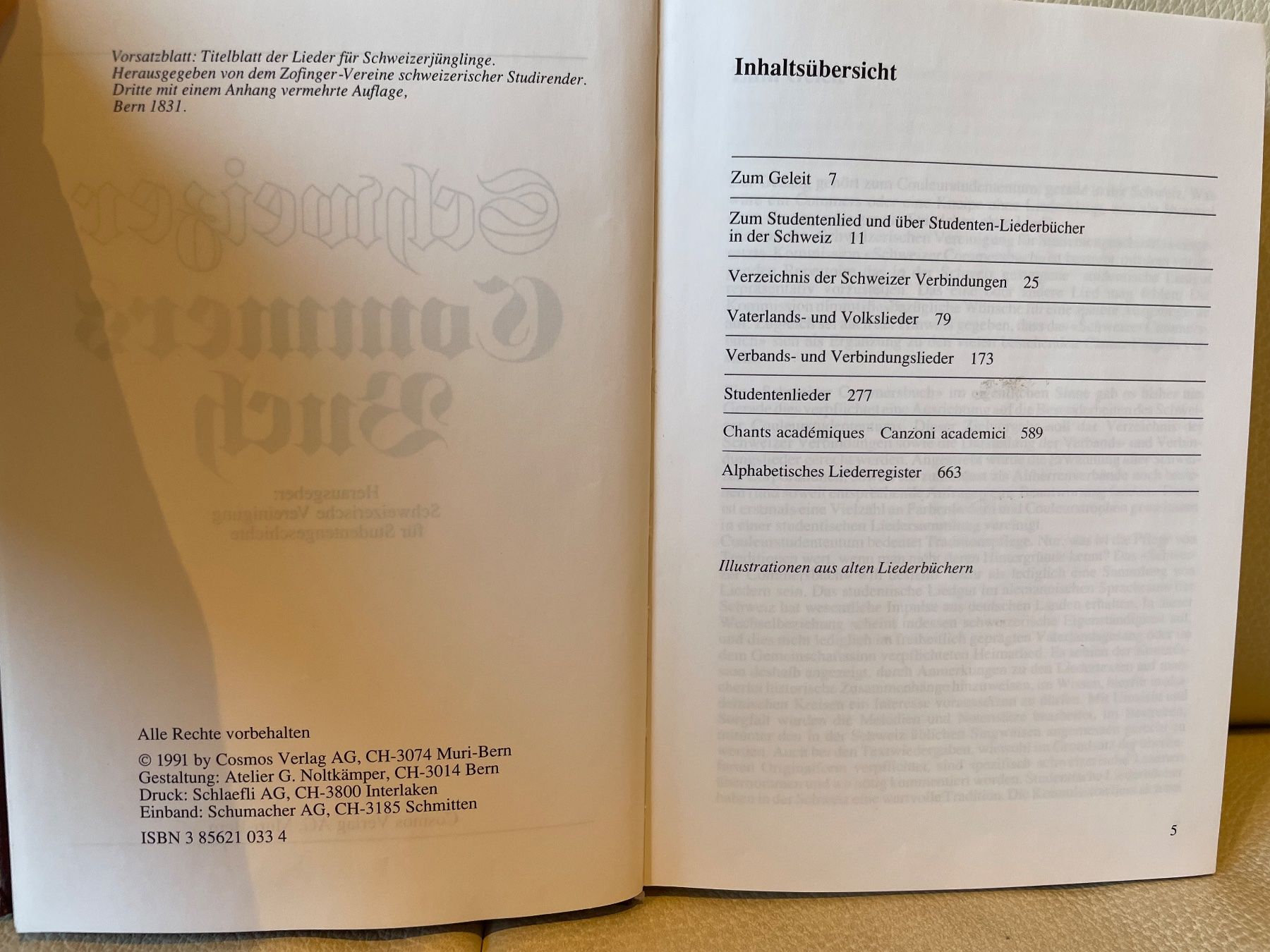 Libri: Schweizer Commers Buch neuwertiger Zustand – Nuovo (secondo la descrizione) da Aarau venduto da Huby8116 3