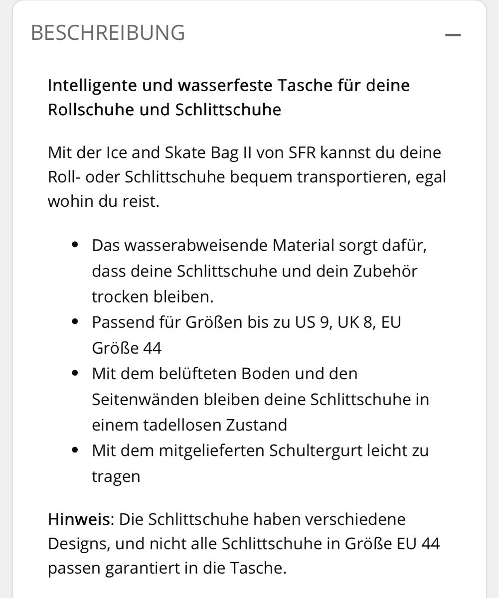 Pattini da ghiaccio: Tasche Schlittschuhe oder Inlineskates, neuwertig! – Nuovo (secondo la descrizione) da Zürich venduto da cli_fv8x 6