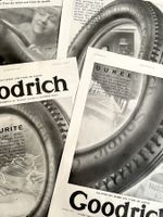 Goodrich Reifen/Pneus - 4 Alte Werbungen/ Publicités 1930