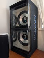 Crunch Subwoofer GTR Serie Doppelgehäuse 2x30cm, 800W RMS