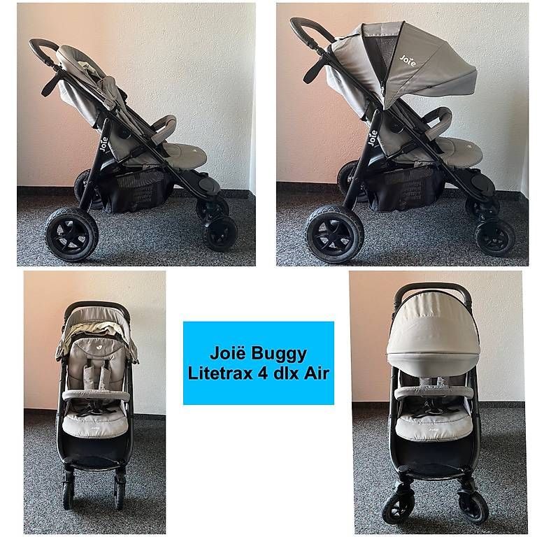 Joie Carrozzine: Joië Buggy Litetrax 4 dlx Air grau – Usato da Gattikon venduto da AnnettFloh