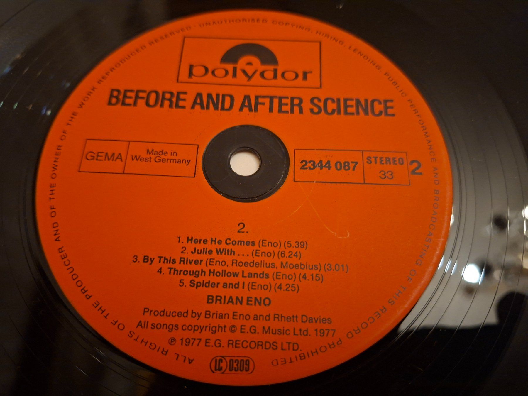 Dischi in vinile: Art Rock LP - Brian Eno - Before and After Science – Usato da Bernex venduto da Wannabehasbeen01 4