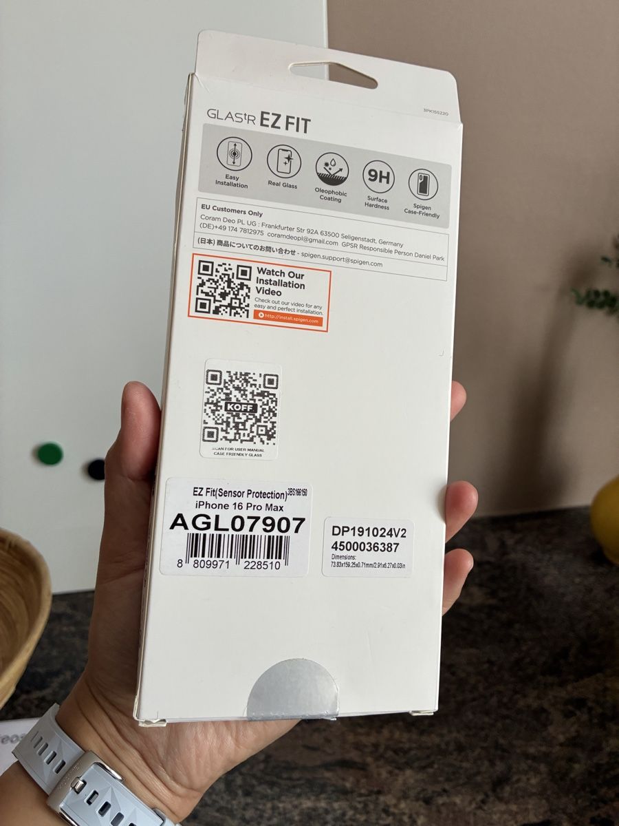 Ritocchi & pellicole di protezione: Glass Protection iPhone 16 Pro Max – Nuovo e nell'imballaggio originale da Sorens venduto da purpureta 1