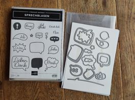 Stampin up! Stempelset "Sprechblasen" und Stanzformen 