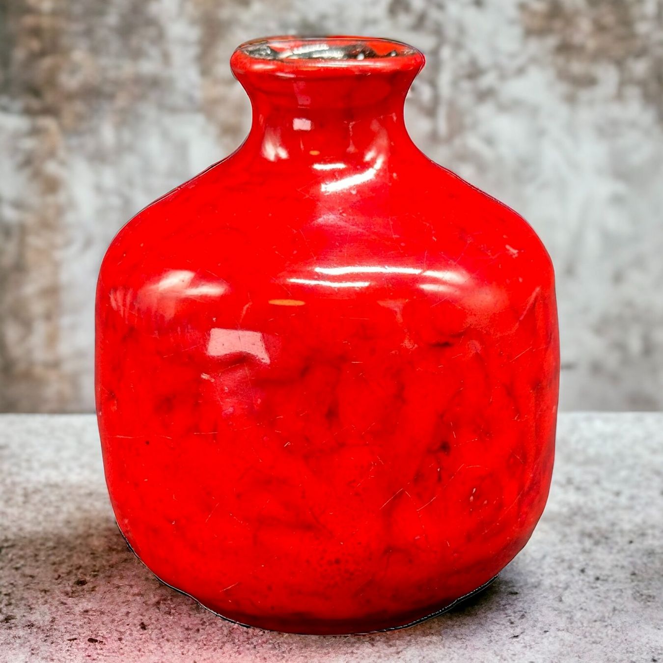Vasi & Recipienti: Hafner Lucette - Superbe petit vase en grés émaillé rouge – Usato da Morges venduto da MeeBee