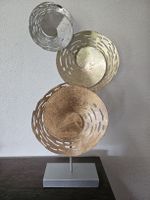 Dekorationsobjekt Metall Spiralen in 3 goldfarben