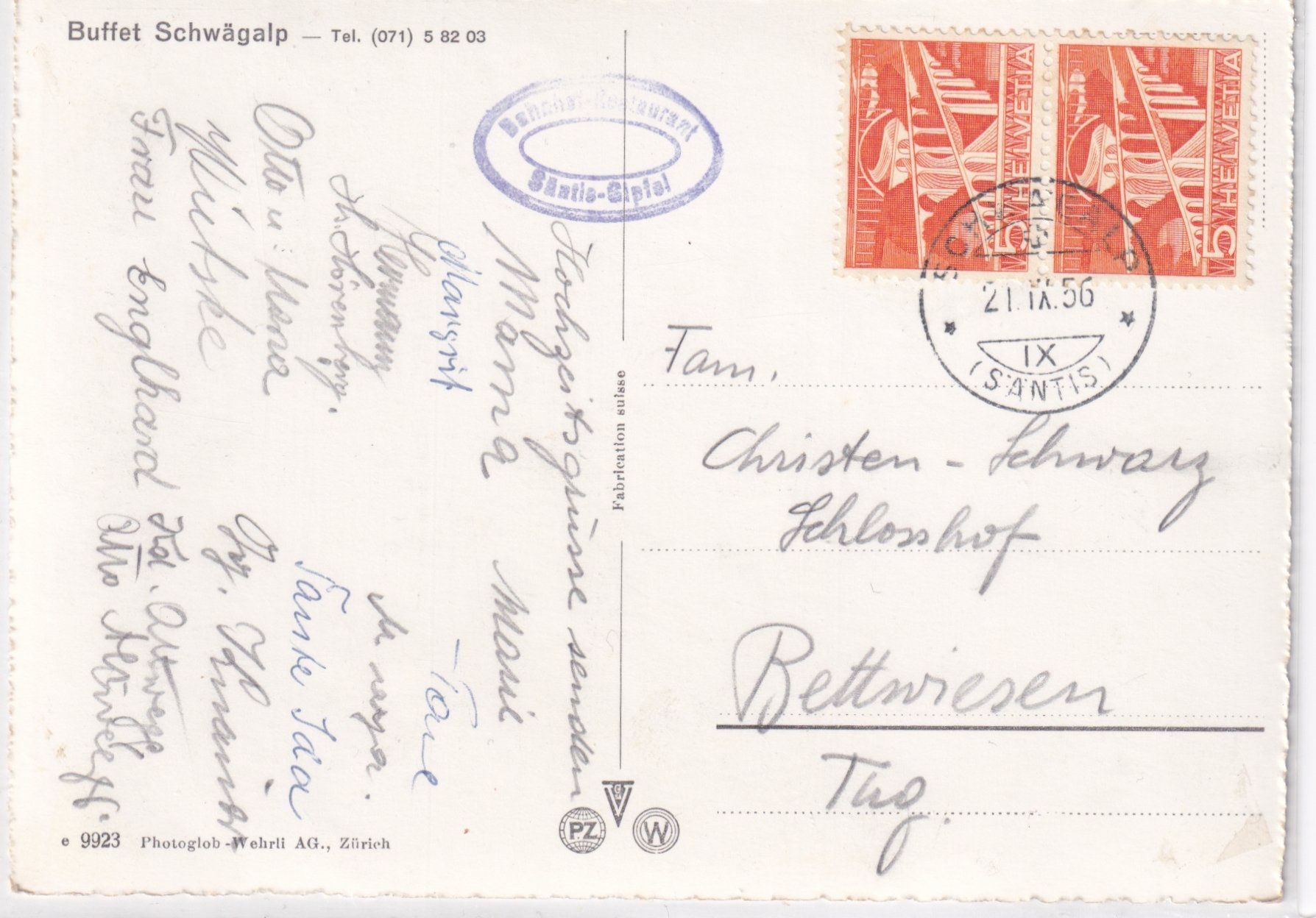 Cartes postales: Säntisgipfel /bq – D'occasion à Hombrechtikon par Rudolf07 1