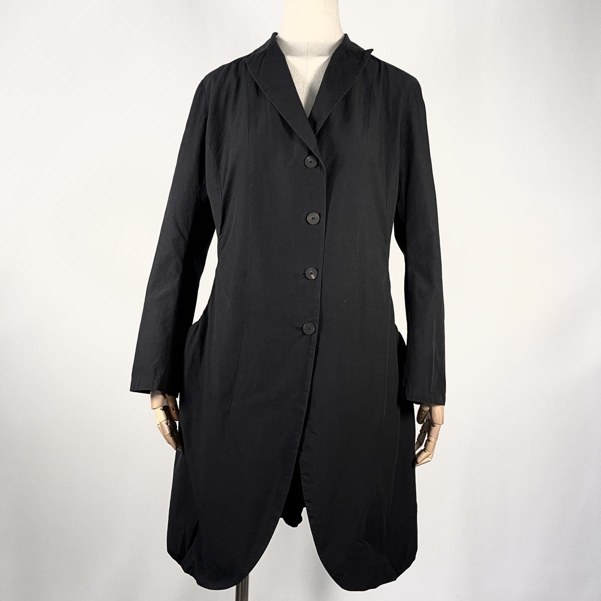 Cappotti: YUKAI Light Black Cotton Coat size L – Nuovo (secondo la descrizione) da Freienbach venduto da Avviivva_Shop