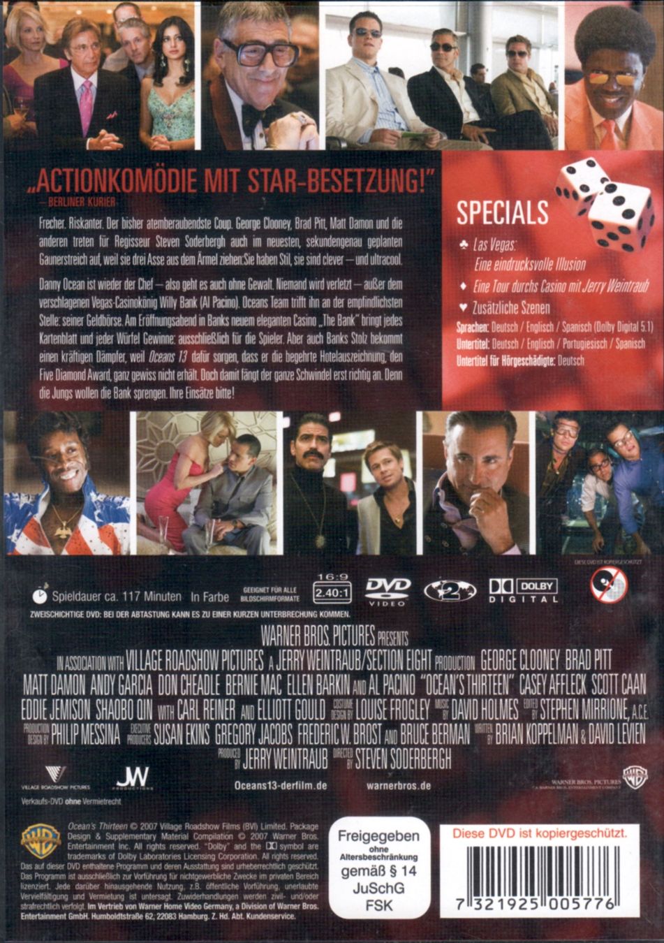 Alle DVDs: DVD: Ocean's Eleven, Ocean's Twelve & Ocean's 13 – Gebraucht aus Tägerig von fil_f8k6 5