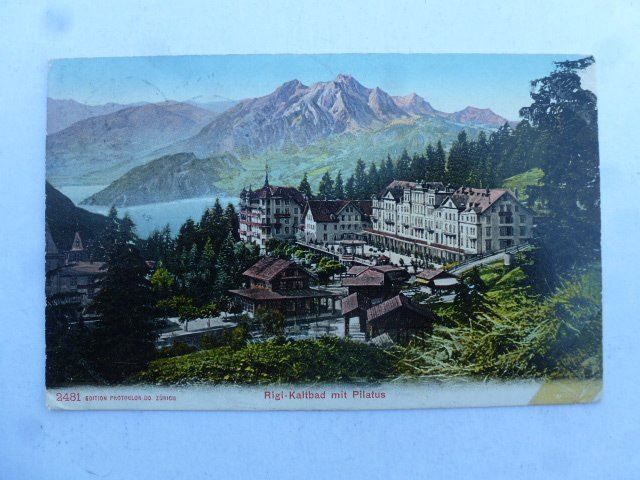 Ansichtskarten: AK Rigi-Kaltbad mit Pilatus 1906 – Gebraucht aus Walkringen von Casablanca777
