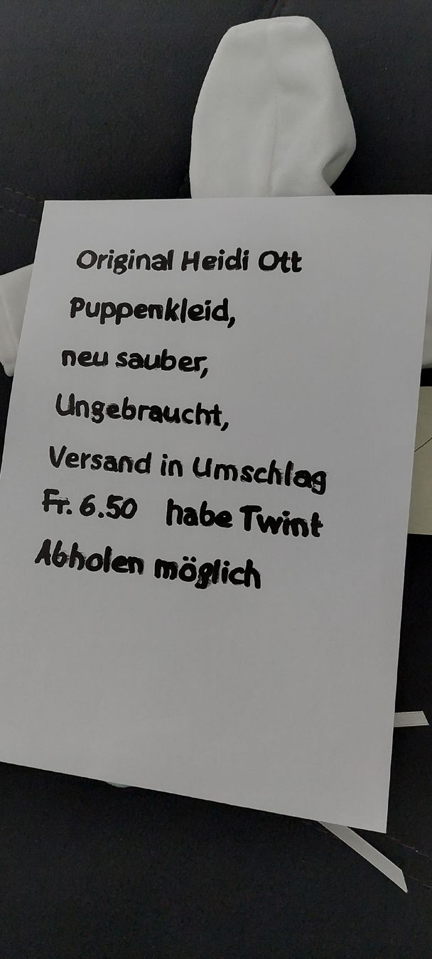 Heidi ott Puppen: Heidi Ott Puppenkleid neu  – Neu (gemäss Beschreibung) aus Muri AG von nindo1 6