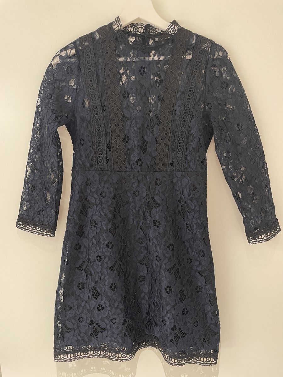 Zara Vestiti: Navy-Black Zara Lace Dress – Usato da Zürich venduto da kap_7btt