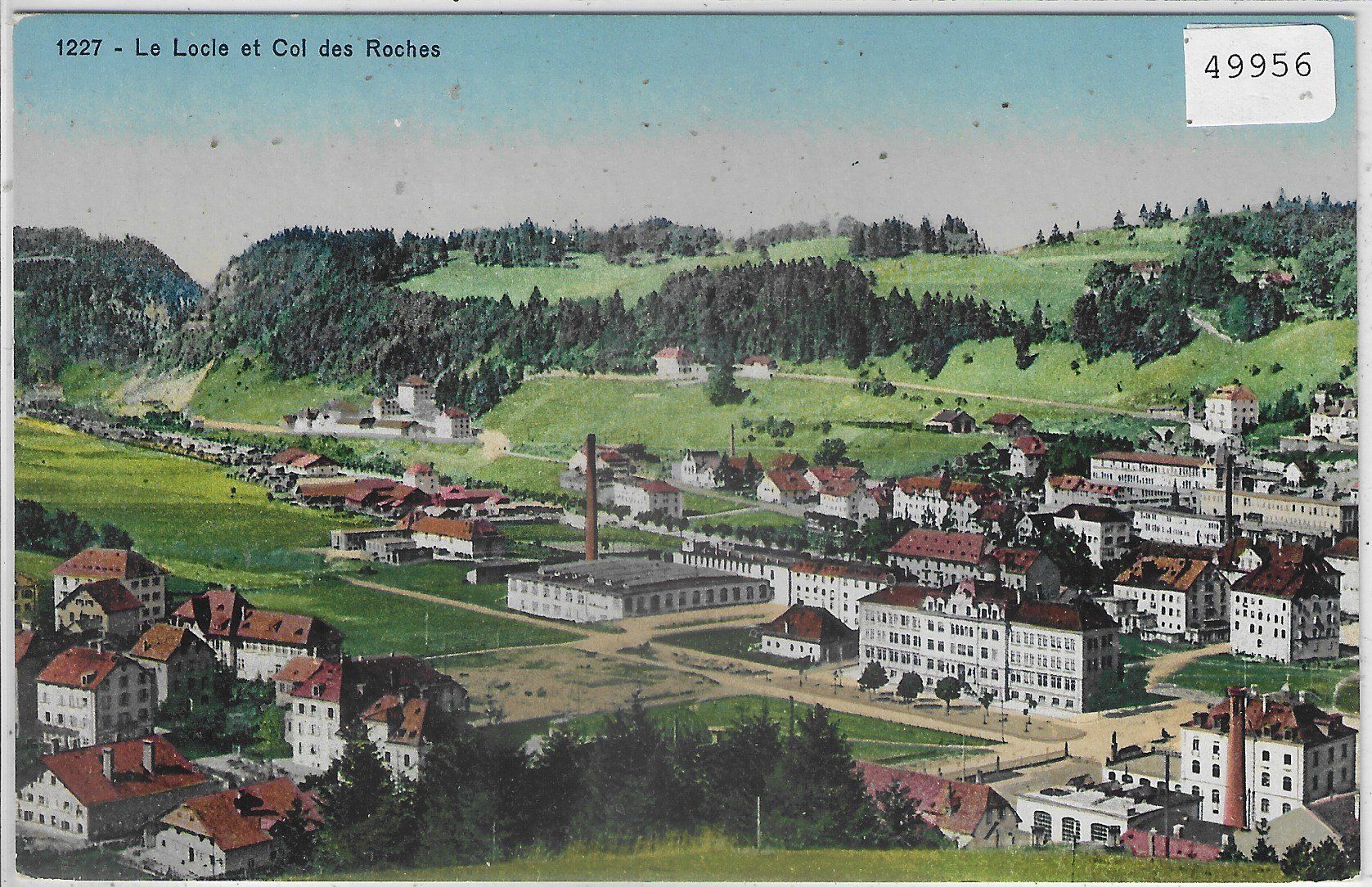 Cartoline postali: Le Locle et Col des Rochers - Litho – Usato da Ettingen venduto da Kartenplanet