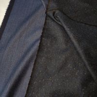 Anzug Tweed Merino Stoff aus Italien 1.8x1.60m  nero blu mél