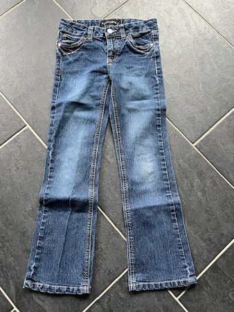Jeans mit schöner Verzierung, 8 Jahre (ca. 128), eye candy