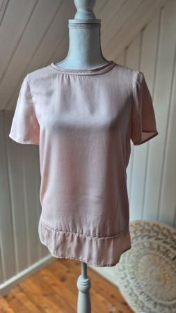 ESPRIT  🩷leichte kurzarm bluse puder rosa  🌺 grösse 36