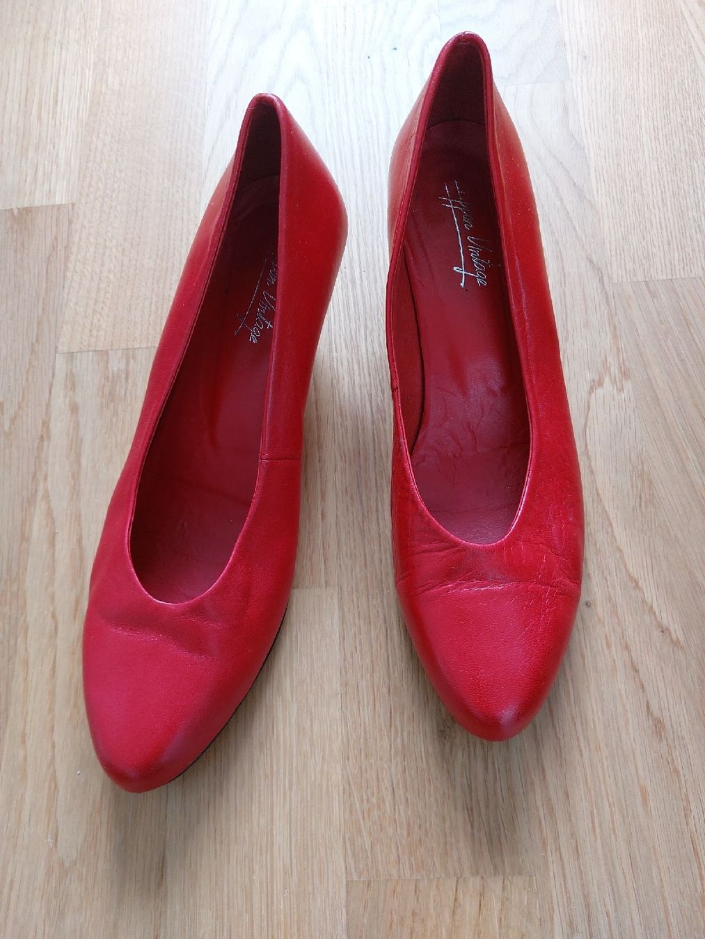 Scarpe da donna: Rote Pumps von Vintage, Grösse 39, Leder – Usato da Bern venduto da titaniumsnow 3