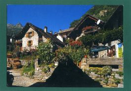 Sonogno, Dorfpartie,Tessiner Idylle, ungelaufen, Grossformat