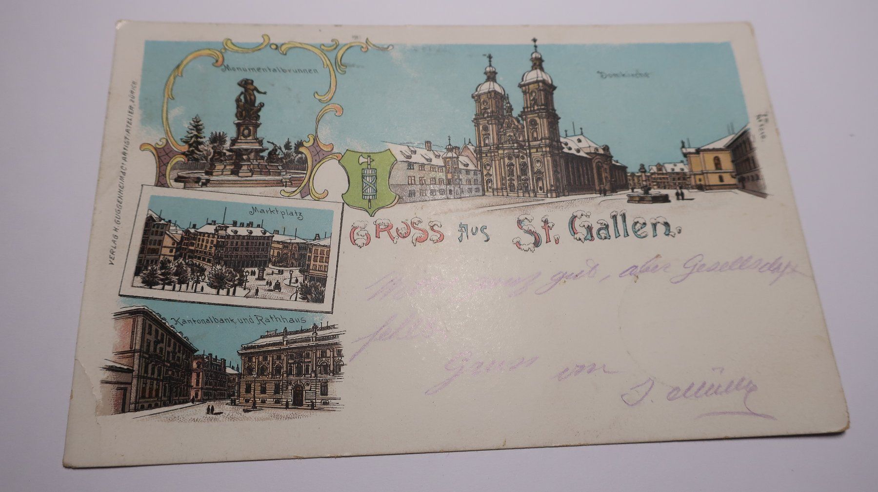 Cartoline postali: Gruss aus St. Gallen  1904 – Usato da Cormoret venduto da Pascalll2001 1