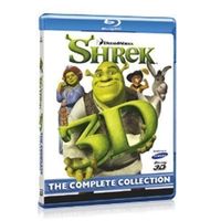 Shrek The Coplete Collection 3D (4-Blu-Rays)