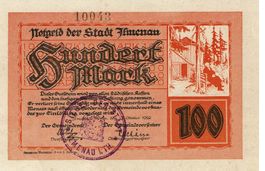Ilmenau 100 Mark+Stempel 15.10.1922 VZ+-VZ++
