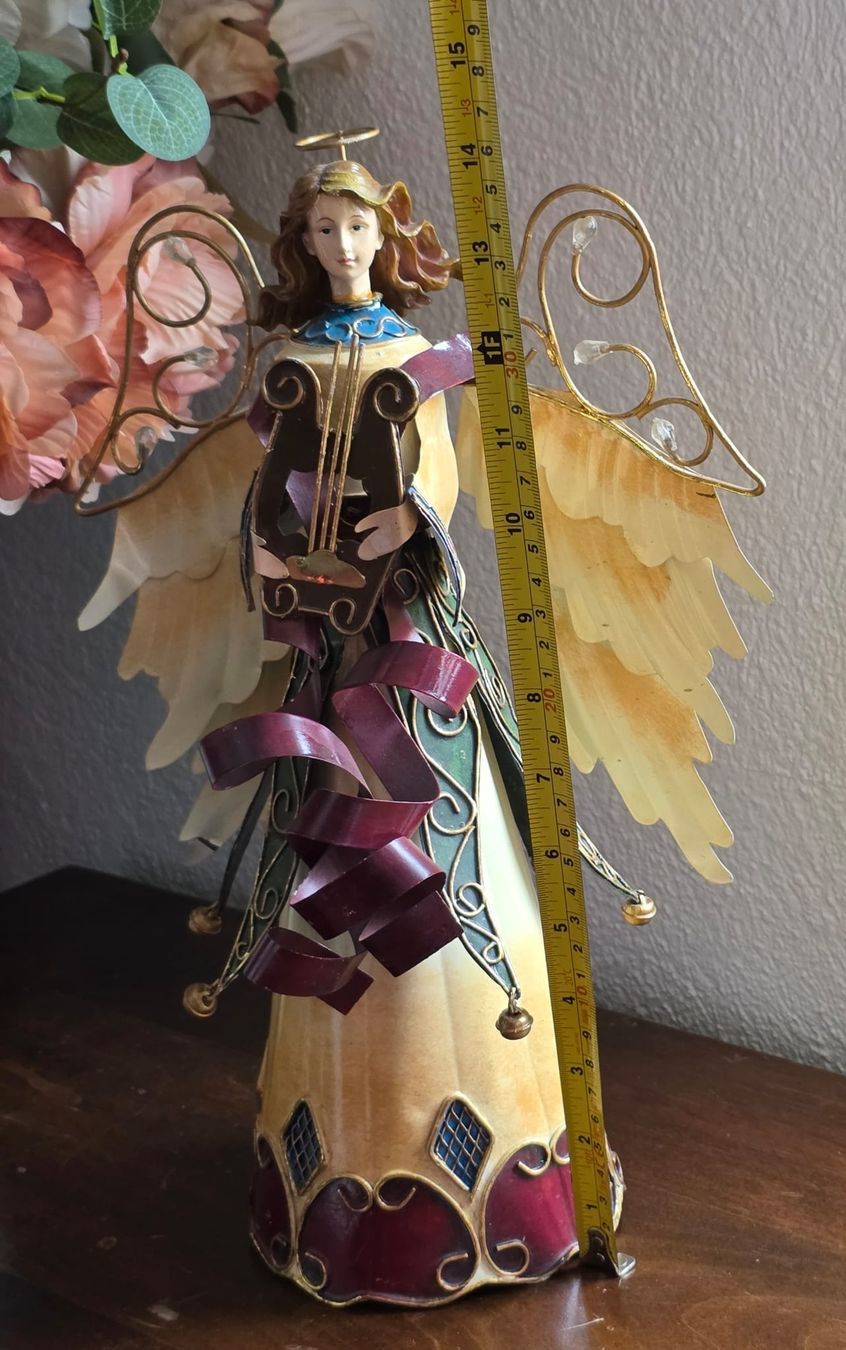Figuren: Schöne Engel-Figur mit Harfe, Top Zustand! – Gebraucht aus Rheinsulz von Dred 1