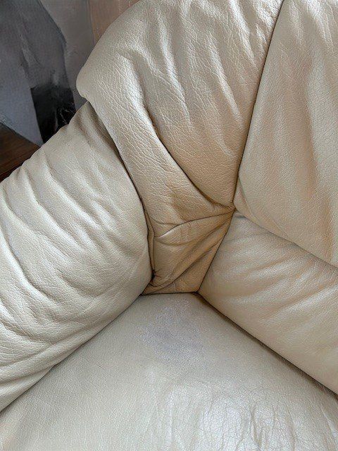 Divani: Leder Sofa, beige – Usato da Flumenthal venduto da Uranus26 3