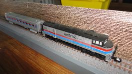 7-teiliger Amtrak-Zug 702 USA Minitrix Spur N