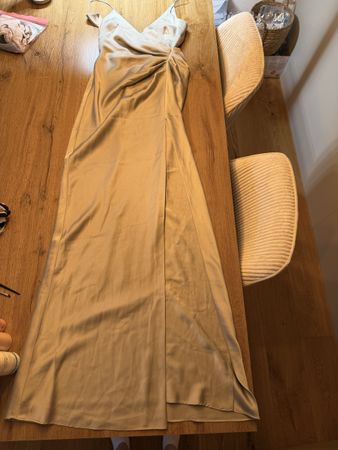 Elegantes Satin kleid gr 34 