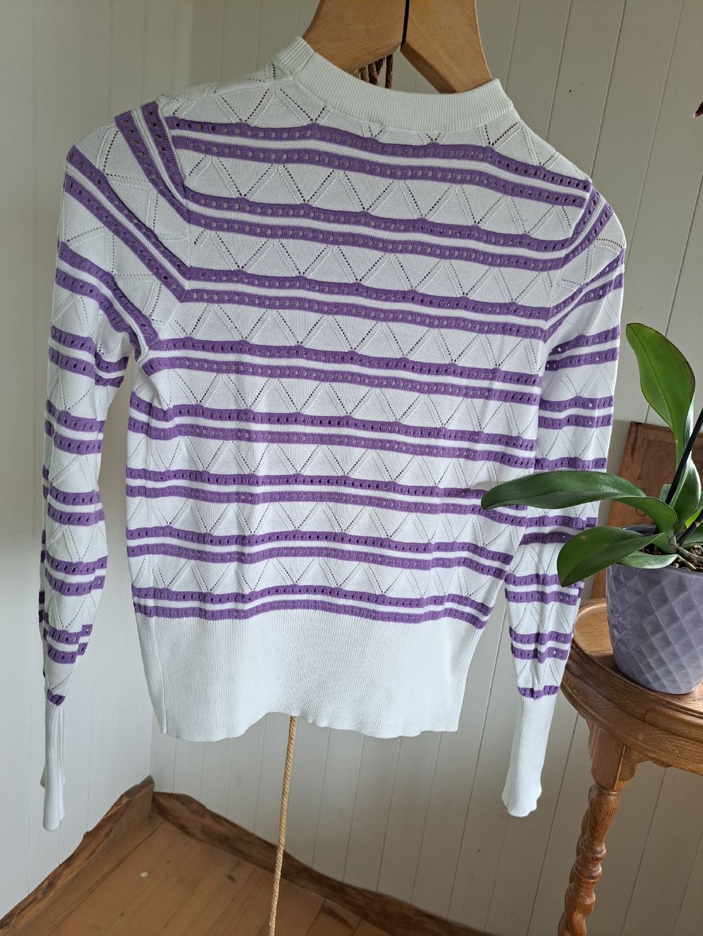 Esprit Maglioni & Felpe: EDC ESPRIT Feinstrick gestreift Pullover Pulli S 36 y2k lila – Usato da Mollis venduto da Fauchi99 8