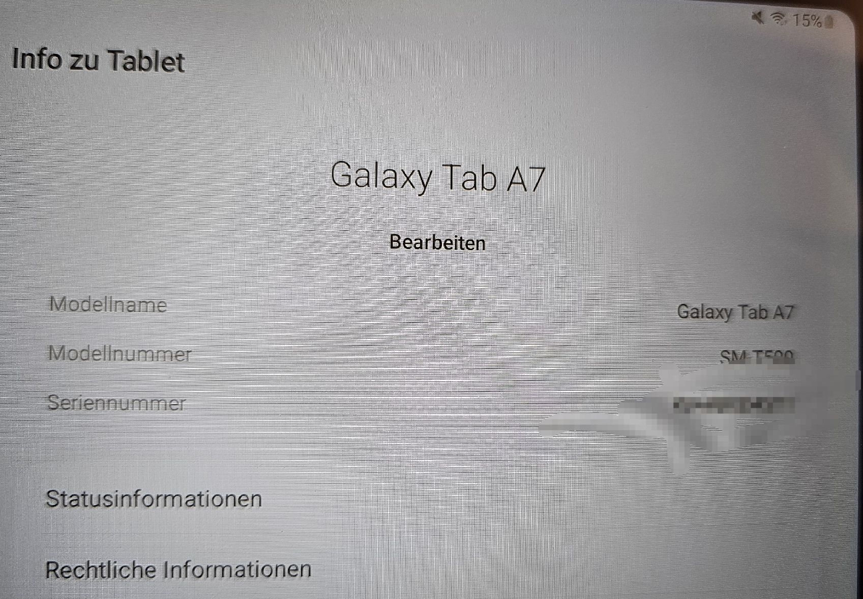Samsung Tablet PC: Samsung Galaxy Tab A7 SM-T500  – Defekt aus Biel/Bienne von Ayana2010 2