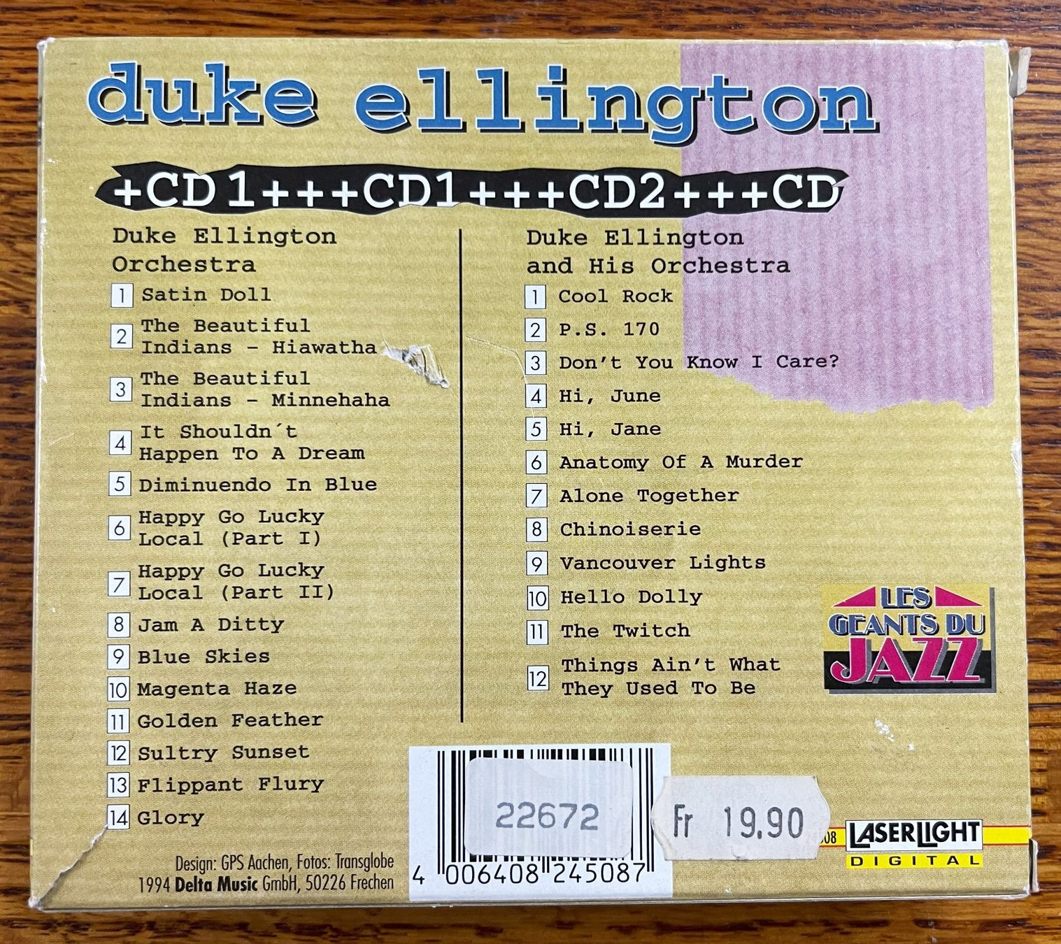 CDs: Ellington Duke, Les GEANTS DU JAZZ CD – Gebraucht aus Oftringen von Vucki 1
