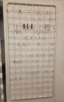 Wandgitter weiss mit Haken 