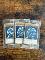 Yugioh 3x SCB1 Blue Eyes White Dragon Promo
