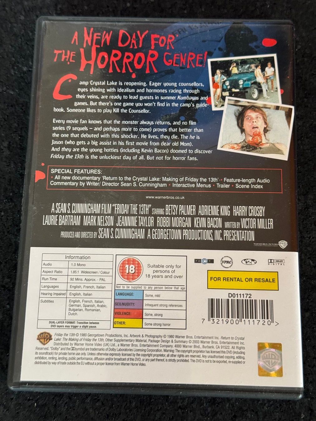 Alle DVDs: Friday the 13th Horror DVD EN/FR/IT – Gebraucht aus Fribourg von tschjoly 1