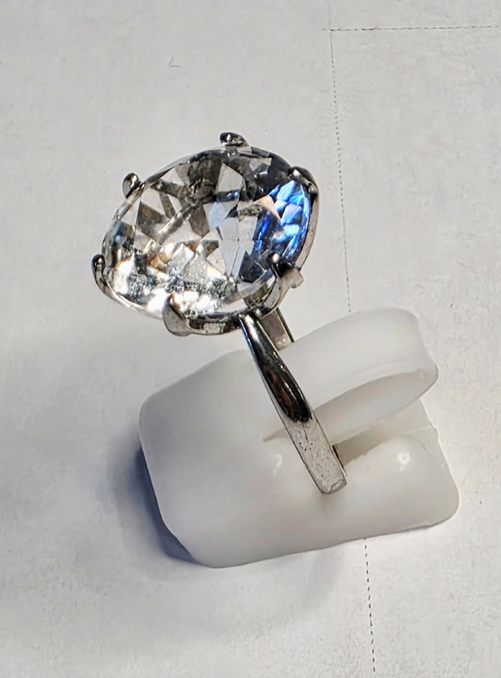 Ringe: Weiss Topas Fingerring Silber – Neu (gemäss Beschreibung) aus Zürich von benedikt12 6