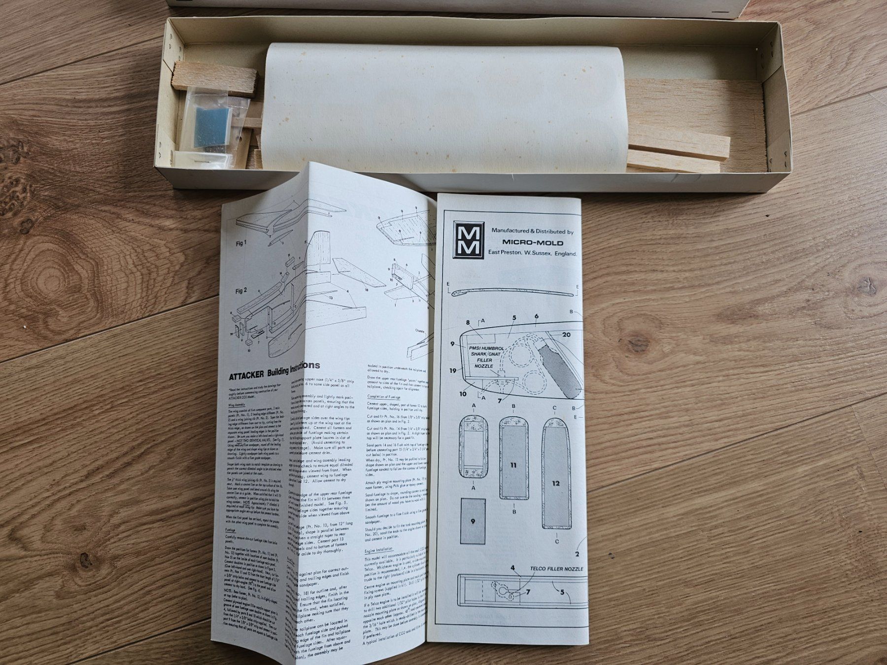 RC Modellbau: ATTACKER modèle vol libre à construire en balsa – Neu und originalverpackt aus Yvonand von Li_poch 1