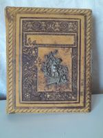 Schweizer Fotoalbum, 1902, antik, geprägtem Leder, 90 Fotos