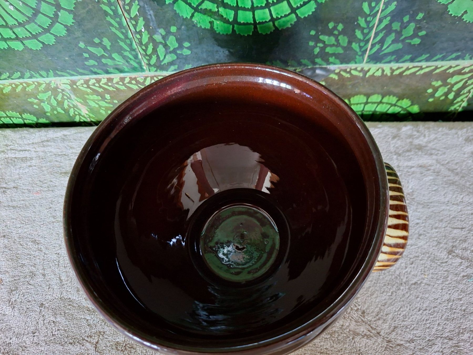 Ciotole: Handgemachte Keramikschüssel mit Blumenmuster, ein Hingucker – Usato da Otelfingen venduto da silver-moon 2