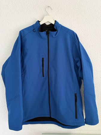 Blaue Softshell Jacke, Outdoor, Grösse L, Top Zustand!