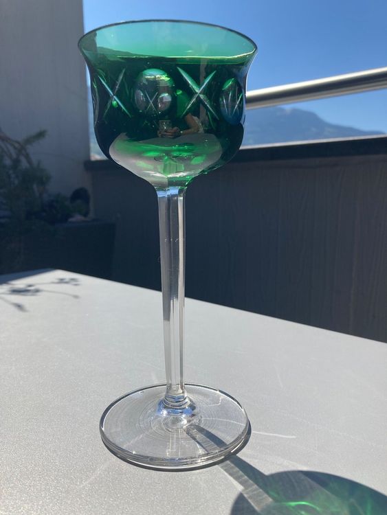 3 Verres à Vin Nachtmann Century – Cristal Au Plomb Coloré – Vintage Années 60/70 – 20 Cm