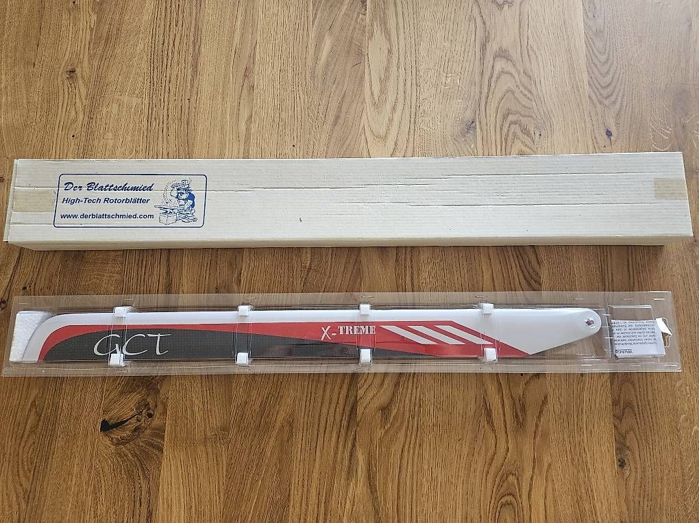 Modellismo RC: Rotorblätter 600mm GTC X-Treme vom Blattschmied – Nuovo e nell'imballaggio originale da Worb venduto da MisterSunshine