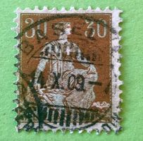  Nr.110 Sitzende Helvetia mit Schwert GESTEMPELT    